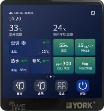 约克水生态系统控制面板